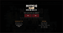 Desktop Screenshot of mastheadbrewingco.com